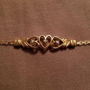 Gold and diamond bracelet